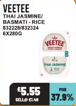 Bestway Veetee thai jasmine basmati rice offer
