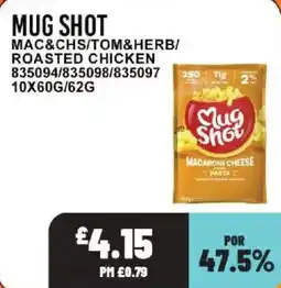Bestway Mug Shot macaroni cheese pasta offer