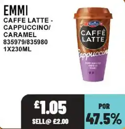Bestway Emmi caffe latte cappuccino caramel offer