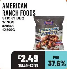 Bestway American ranch foods sticky bbq wings offer