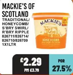 Bestway Mackie's honeycomb ice cream offer