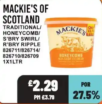 Bestway Mackie's honeycomb ice cream offer