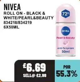 Bestway Nivea roll on - black & white/pearl&beauty offer