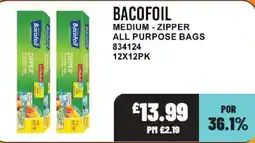 Bestway Bacofoil medium zipper all purpose bags offer