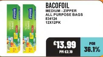 Bestway Bacofoil medium zipper all purpose bags offer