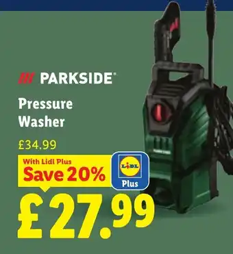 Parkside pressure washer