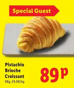 Lidl Pistachio Brioche Croissant offer