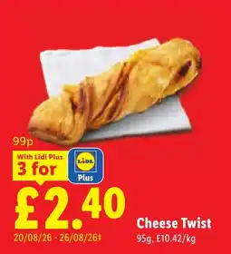 Lidl Cheese Twist offer