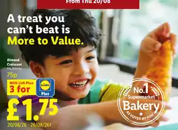 Lidl Almond Croissant offer