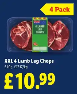 Lidl XXL 4 Lamb Leg Chops offer