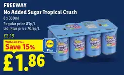 Lidl No Added Sugar Tropical Crush offer