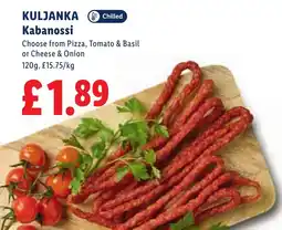 Lidl Kuljanka Kabanossi offer