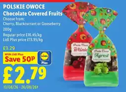 Lidl Chocolate Covered Fruits offer