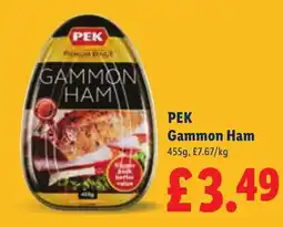 Lidl Pek gammon ham offer