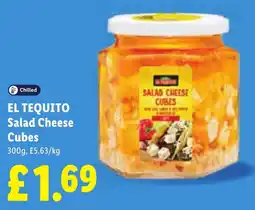 Lidl El tequito salad cheese cubes offer