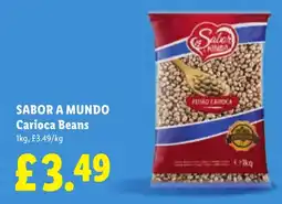 Lidl Sabor a mundo carioca beans offer