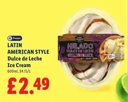Lidl Latin american style dulce de leche ice cream offer
