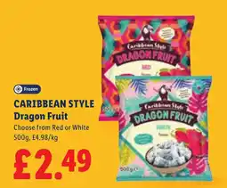 Lidl Caribbean Style Dragon Fruit offer