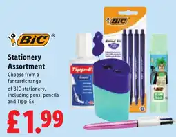 Lidl Bic stationery assortment offer