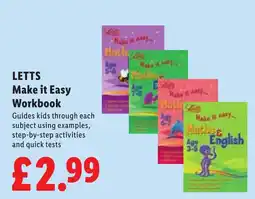Lidl Letts make it easy workbook offer