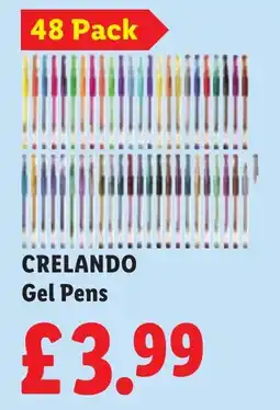 Lidl Crelando Gel Pens offer