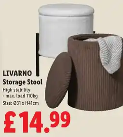 Lidl Livarno storage stool offer