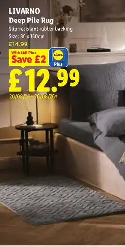 Lidl Livarno Deep Pile Rug offer