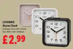 Lidl Livarno alarm clock offer
