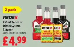 Lidl Redex petrol or diesel system cleaner offer