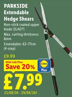 Lidl Extendable Hedge Shears offer