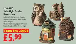 Lidl Livarno solar light garden decoration offer