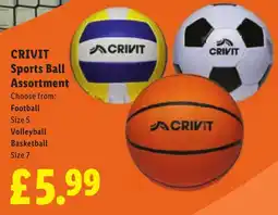 Lidl Crivit sports ball assortment offer