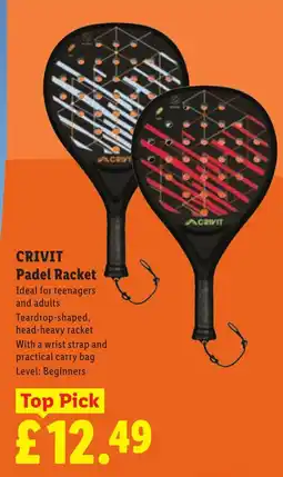 Lidl Crivit Padel Racket offer