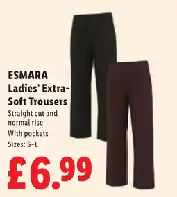 Lidl Esmara ladies' extra-soft trousers offer