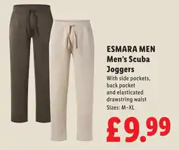 Lidl Esmara Men Men's Scuba Joggers offer