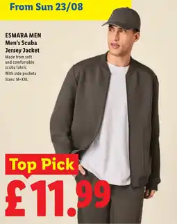 Lidl Esmara Men Men's Scuba Jersey Jacket offer