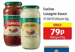 Aldi Cucina lasagne sauce offer
