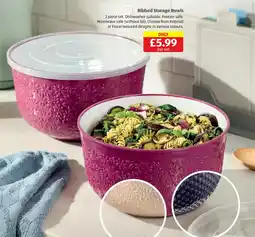 Aldi Ribbed Storage Bowls offer