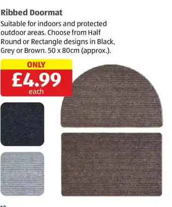Aldi Ribbed Doormat offer