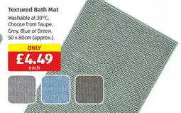 Aldi Textured Bath Mat offer
