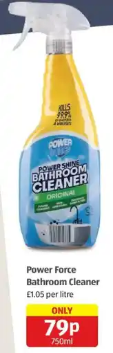 Aldi Power Force Bathroom Cleaner offer