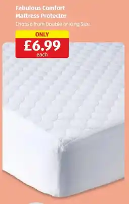 Aldi Fabulous Comfort Mattress Protector offer