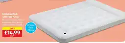 Aldi Double Airbed with Foot Pump offer