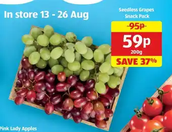 Seedless Grapes Snack Pack