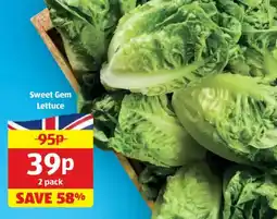 Aldi Sweet Gem Lettuce offer