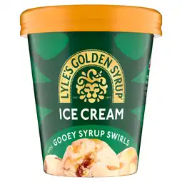 Iceland Lyle's Golden Syrup Ice Cream with Gooey Syrup Swirls 500ml offer