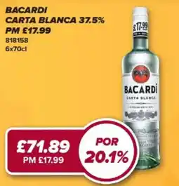 Bestway Bacardi carta blanca offer
