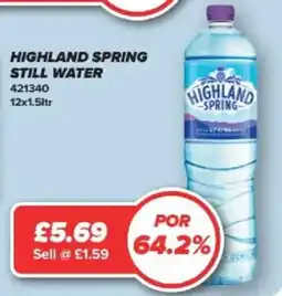 Bestway Highland spring still water offer