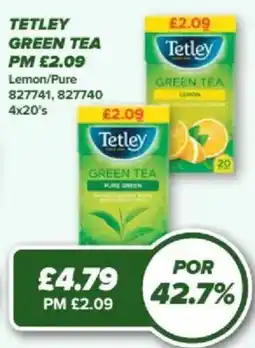 Bestway Tetley green tea offer