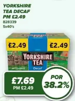 Bestway Yorkshire tea decaf offer